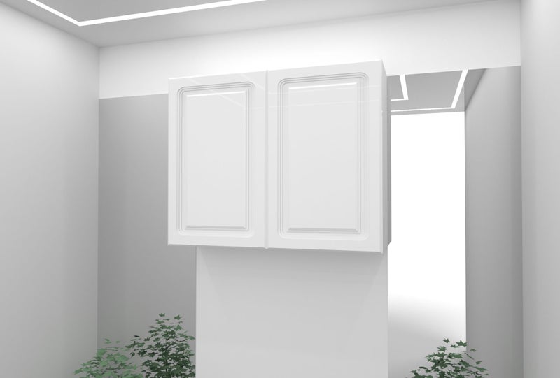 Wall cabinets - 1200mm Wide Shaker style High Gloss Carousel 2