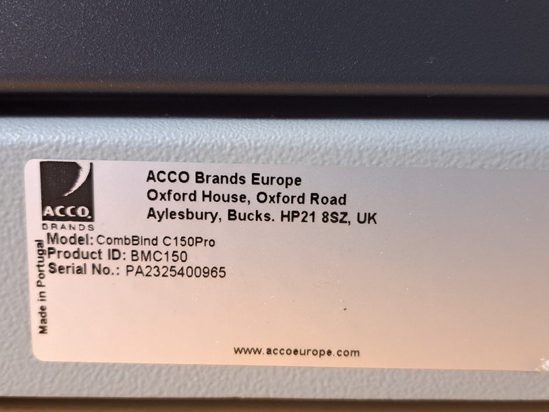 GBC Combbind C150Pro - Manual Binding Machine Carousel 3