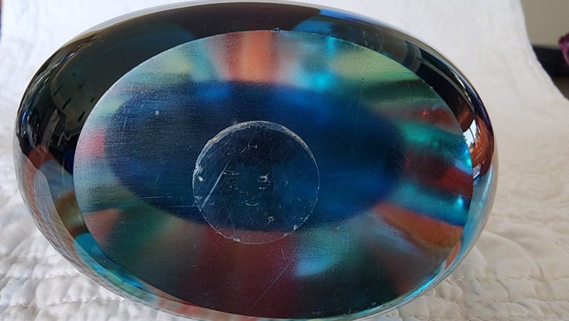 ~" Flavio Poli Seguso Style Sommerso Teardrop Art Glass "~ Carousel 2