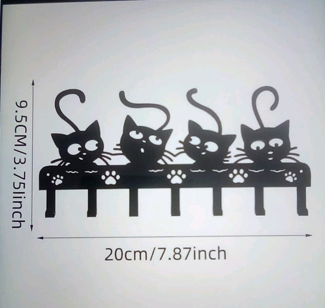 THE CATTAGE-Enhance Your Keys/Bags With This Cute Cat Multiple Key Hook Rack Carousel 5