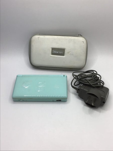 * Teal Blue Nintendo DS Lite Console w/ Charger & Case! * Carousel 1