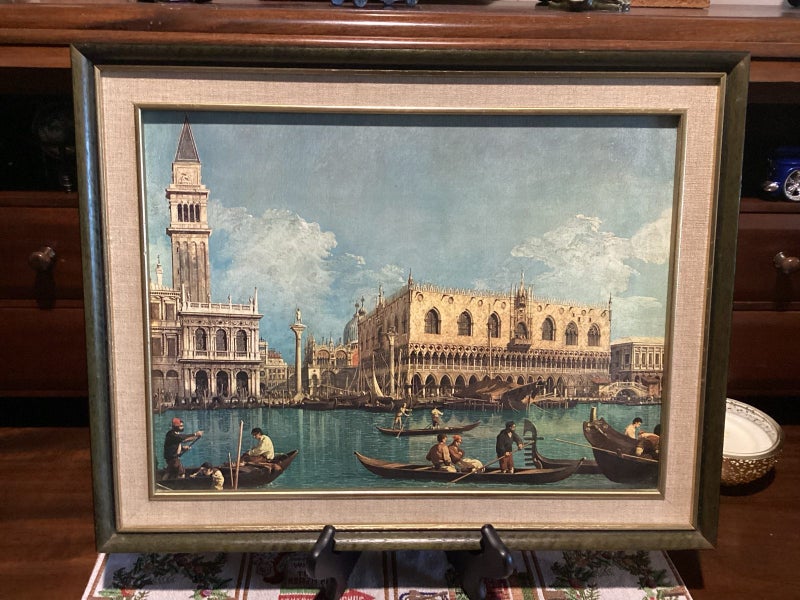 Vintage framed print Bacino di San Marco-A Canaletto Carousel 1