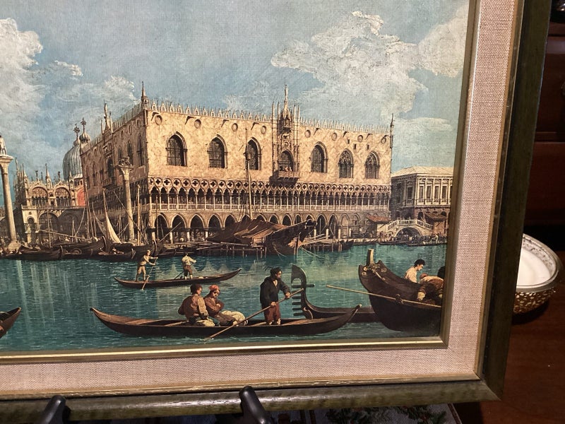 Vintage framed print Bacino di San Marco-A Canaletto Carousel 2