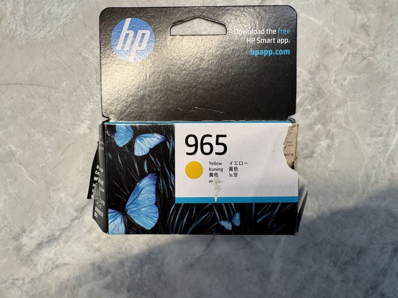 HP 965 Ink Cartridge - Yellow 700 Pages - for OfficeJet Pro 9010 9012 9018 9019 Carousel 2
