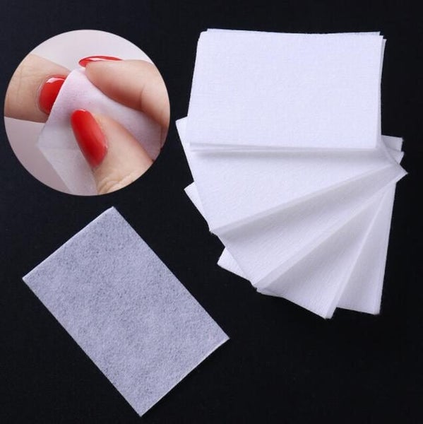White Nail Polish Remover Nail Tips Clean Cotton Pads 330pcs Carousel 2