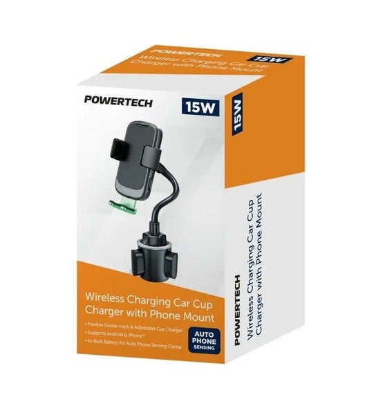 Powertech 15W Wireless Cup Charger with Phone Mount HS9064 Carousel 4