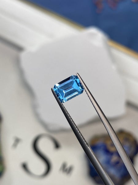 $1RES ~ $800 Buy Now * 1.88ct Swiss Blue Topaz Carousel 1
