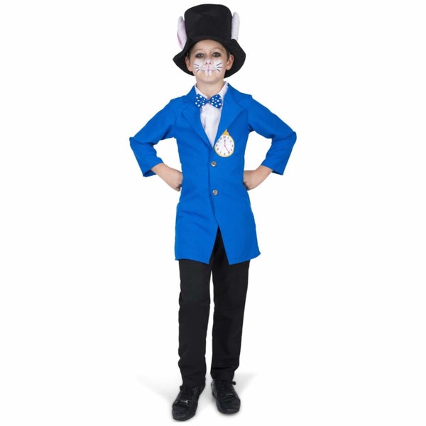 White Rabbit Tea Party Alice In Wonderland Book Week Kids Boys Costume Carousel 1