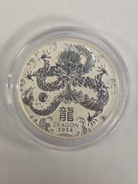 2024 Australian Lunar Series III Year of the Dragon 2oz Silver Coin Carousel 1