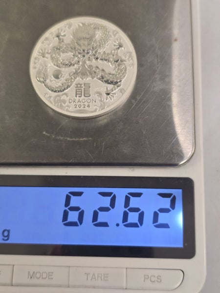 2024 Australian Lunar Series III Year of the Dragon 2oz Silver Coin Carousel 5
