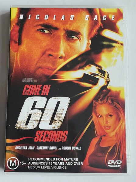 Gone in 60 Seconds (DVD, 2000) Nicolas Cage, Angelina Jolie