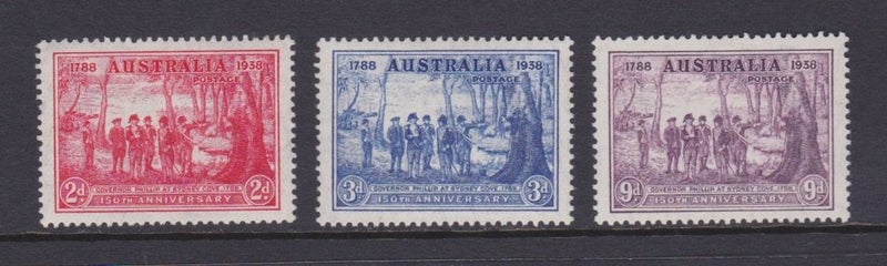 Australia - 1937 New South Wales 150th Anniversary Set (3) - VLHM - SG193/5 Carousel 1