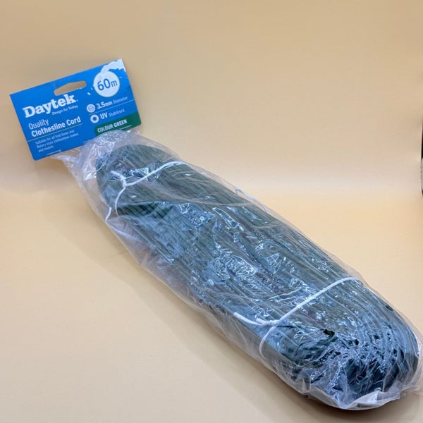 Daytek Quality Clothesline Cord 60m Green Carousel 1