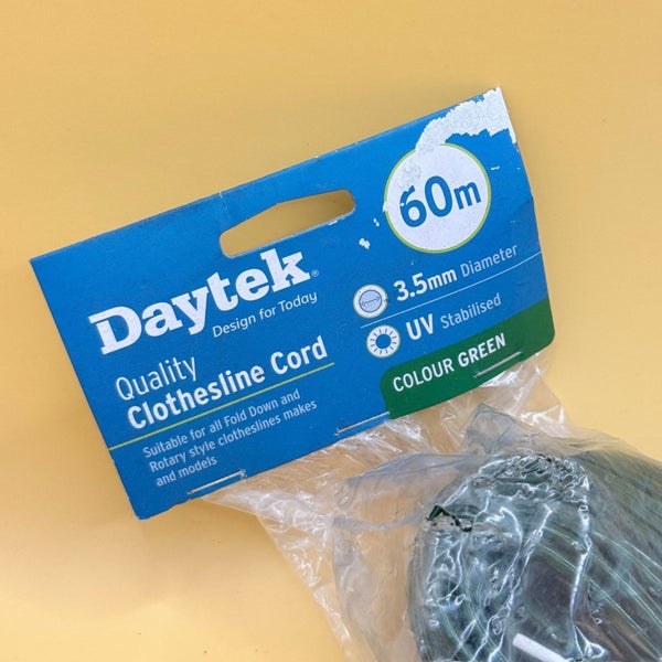 Daytek Quality Clothesline Cord 60m Green Carousel 2