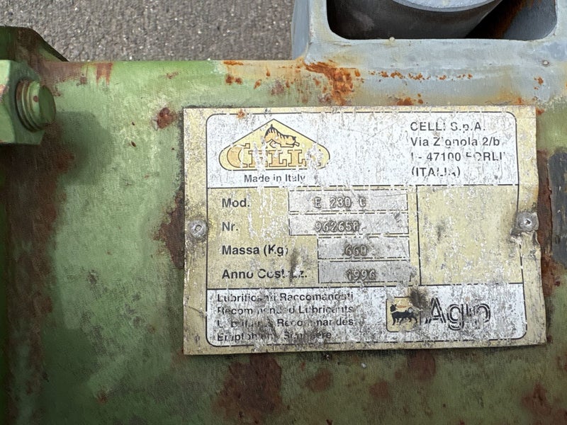 1996 Celli Rotary Hoe - Located in Rotorua Carousel 1