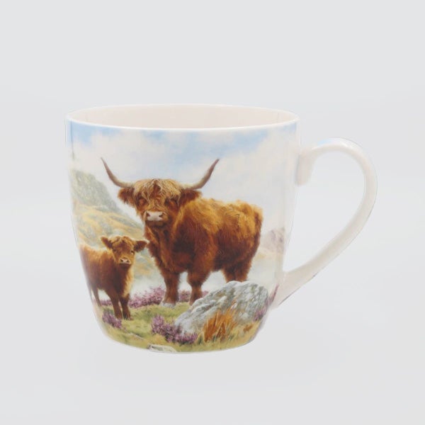 Highland Cow Breakfast Mug - 13cm Carousel 1