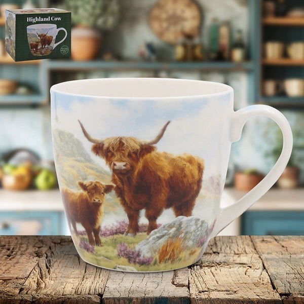 Highland Cow Breakfast Mug - 13cm Carousel 2