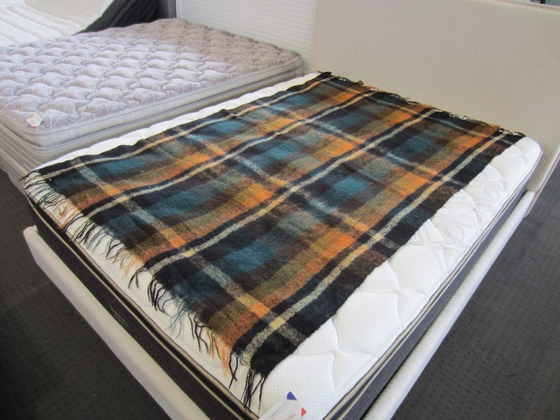 Vintage 100% Mohair Throw Carousel 1