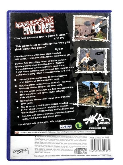 Aggressive Inline Skating (PS2 - PAL) *MINT COMEPLETE* Carousel 2