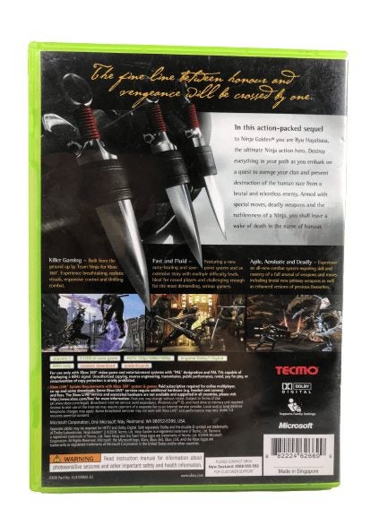 NINJA GAIDEN II (Ninja Gaiden 2) Xbox 360 *MINT COLLECTOR'S* Carousel 2