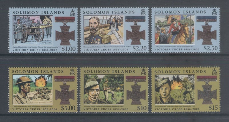 Solomon Islands - 2006 Victoria Cross Set (6) - UHM - 1199/93 Carousel 1