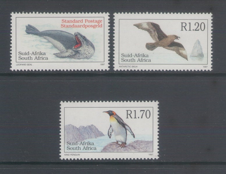 South Africa - 1997 Antarctic Fauna Set (3) - UHM - 996/8 Carousel 1