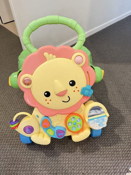 Fisher-Price Lion Walker & Ride-On Toy with Music & Lights Carousel 1