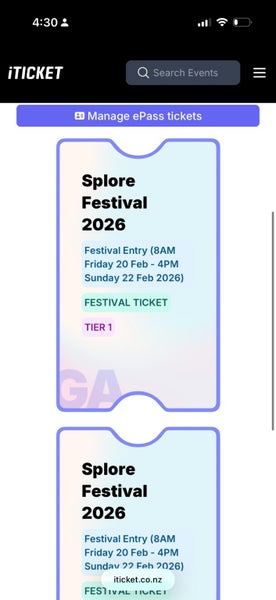 Splore 1 x GA (Tier 1) ticket + child ticket Carousel 2