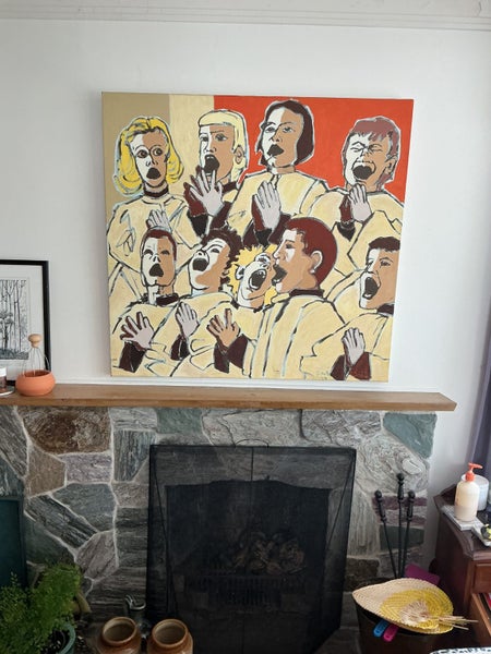 School choir, impression, group portrait. Carousel 3