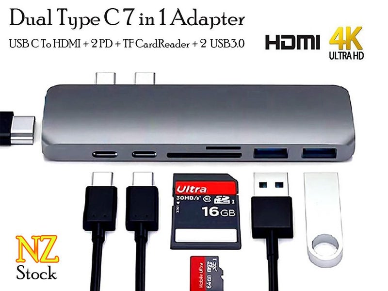 USB C HUB 7 in 1 (Auckland Stock) Carousel 1