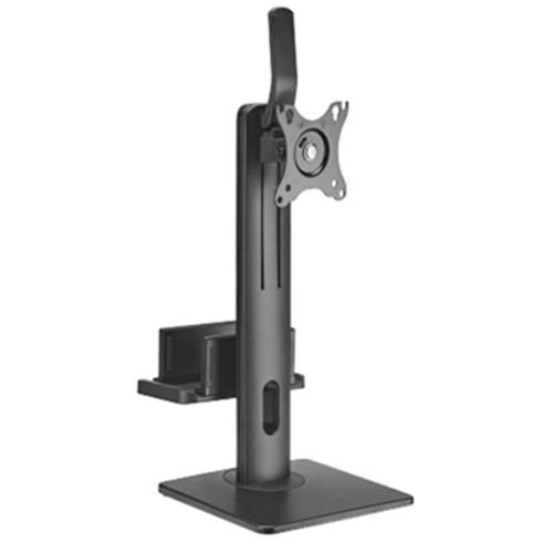 KONIC 17"-27" Monitor Vertical Lift Stand With Thin Client PC/ NUC Mount Holder Carousel 1