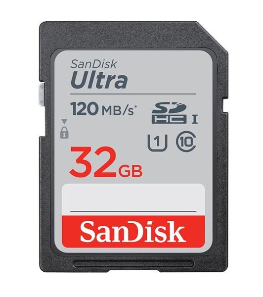 SanDisk Ultra 32GB SDHC SDXC UHS-I Memory Card 120MB/s Full HD Class 10 Speed... Carousel 1
