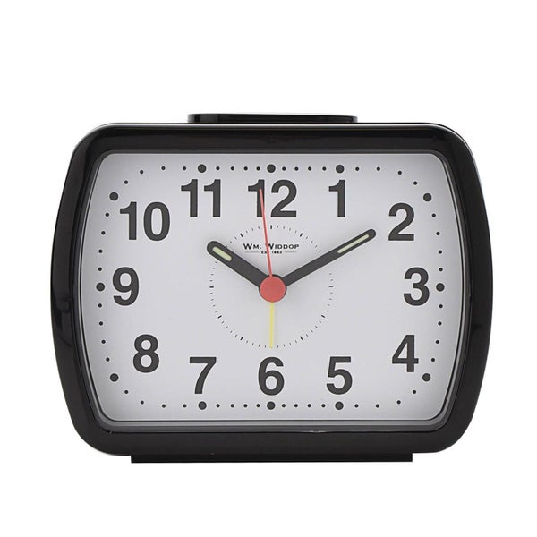 Hometime Qtz Alarm Bell Oblong Black Carousel 1