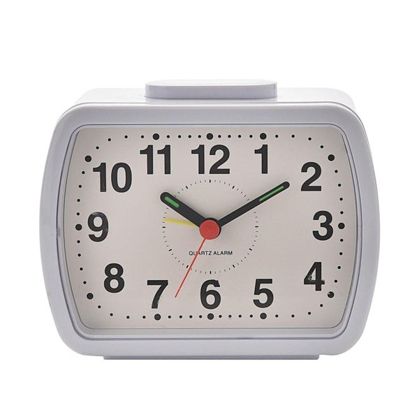 Hometime Qtz Alarm Bell Oblong Wht/Green Dial Carousel 1