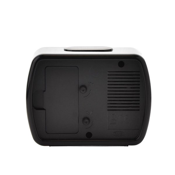 Hometime Qtz Alarm Bell Oblong Black Carousel 2