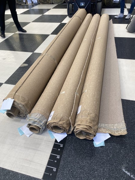 $1 reserve= HOUSE LOT 4 rolls of NEW PURE WOOL carpet = 59.30m2 Carousel 1