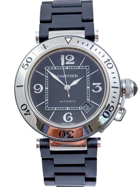 Cartier PASHA Seatimer Automatic Stainless Steel 40mm Mens Wristwatch Ref 2790 Carousel 2