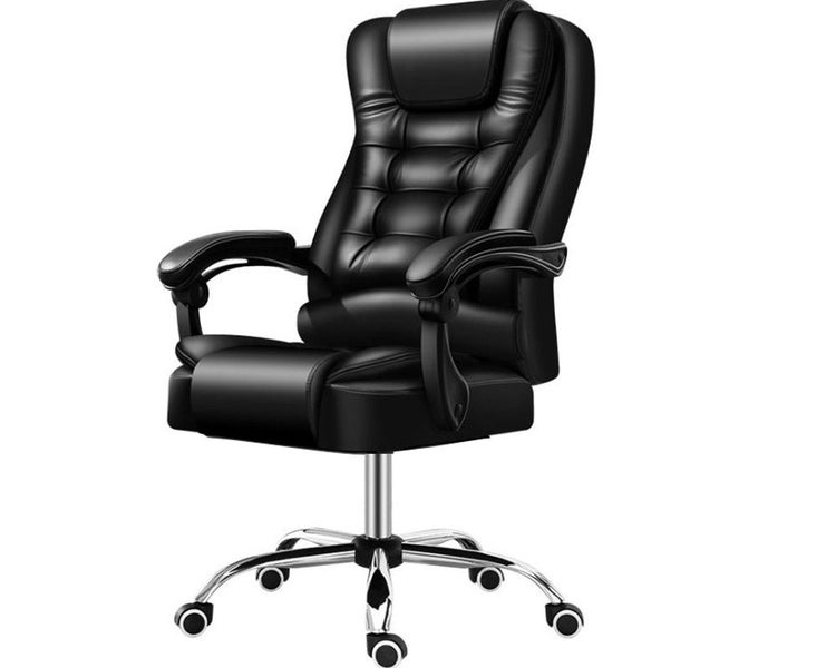 Ergonomic Gaming Chair Adjustable Office Chair 150KG Swivel Computer Chair Black Carousel 10