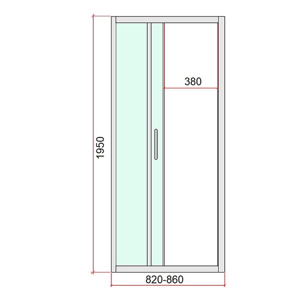 Della Francesca 40Mm Contemporary Corner Sliding Chrome Shower Screen 86X92cm Carousel 2
