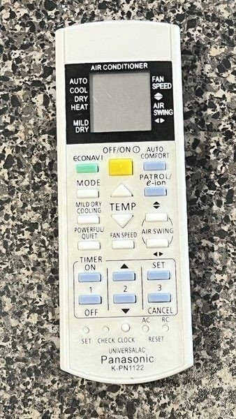 New Replacement Universal Panasonic Air conditioner Remote Control - New Carousel 3