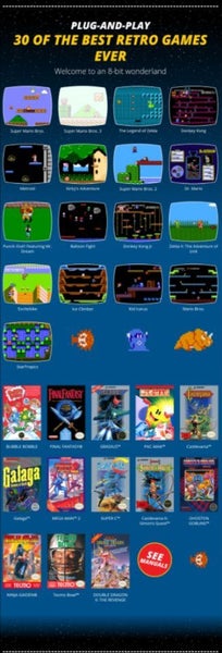 Nintendo Classic Mini NES Console (30 Games) - Excellent Condition Carousel 6