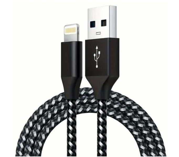 Fast Charging Cable 1M Braided USB to Lightning Carousel 1