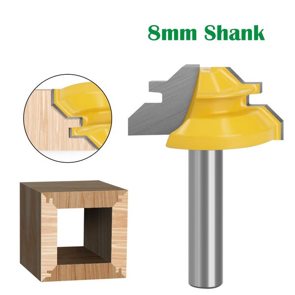 8mm shank Lock Miter 45 Degree Joint Router Bits Carousel 1