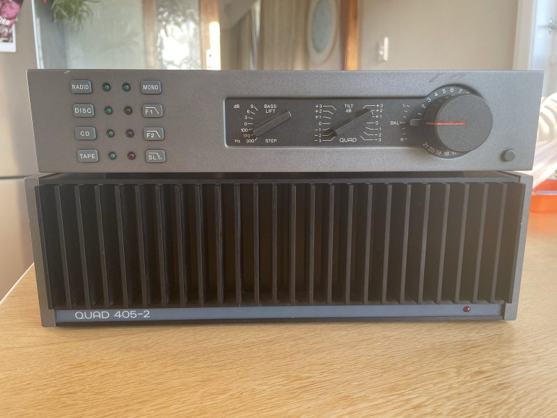 Quad 34 control unit Quad 405-2 power amp Carousel 1
