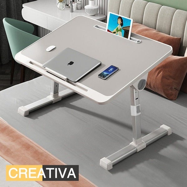 Foldable Laptop Bed Desk Adjustable Height Angle Portable Table Carousel 1