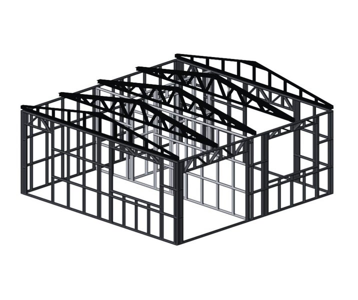 6x6m Green Frame Steel Kitset – Sleepout, Tiny Home or Garage Frame Carousel 6