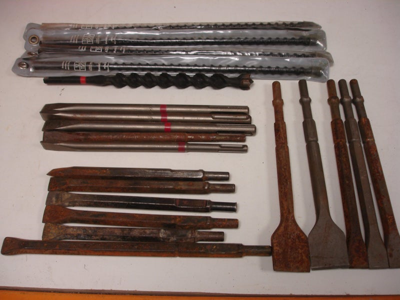 SDS Hammer Drill Chisel Bits and Drills Assorted Sizes and lengths Carousel 1