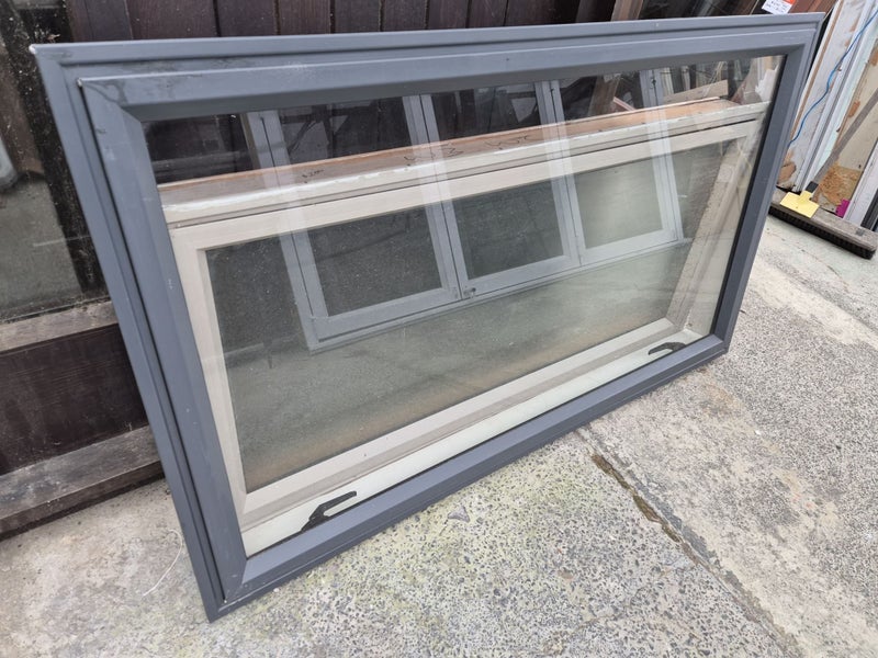 Grey Frairs Aluminium Window 800 H x 1400 W #2296 Carousel 2