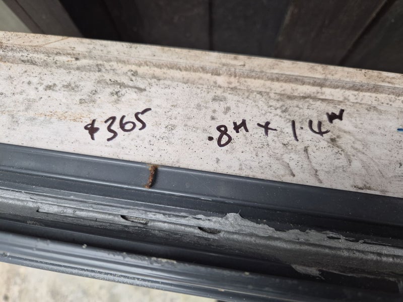 Grey Frairs Aluminium Window 800 H x 1400 W #2296 Carousel 4