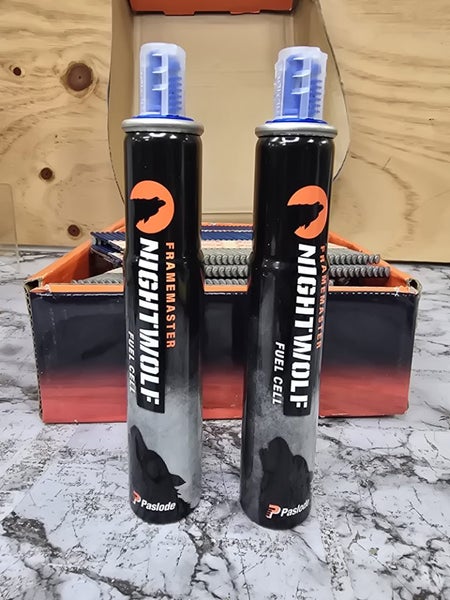Paslode Framemaster Nightwolf 3000 Nails 2 Fuel Cans Carousel 4